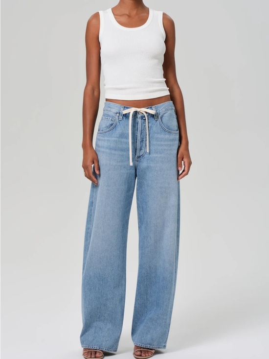 Denim - Citizens of Humanity Brynn Drawstring Trouser in Blue Lace Size 26